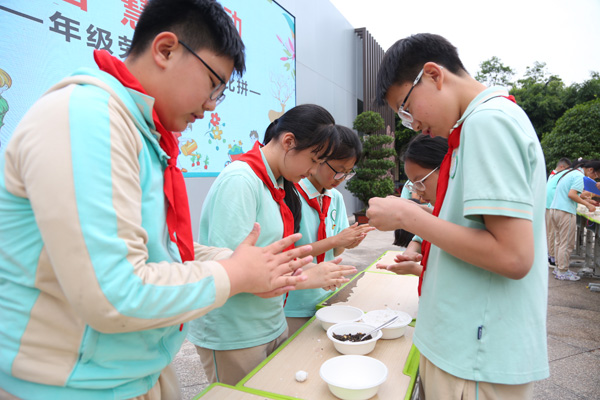 插花、做拼盘、包汤圆……劳动技能比拼迎接儿童节(图6)
