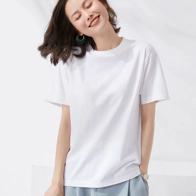 万万没想到！79元4件的纯色短袖那么好穿！纯棉面料舒适柔软透气(图7)