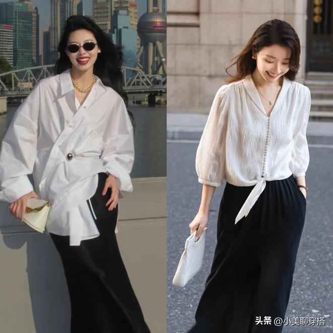 这个夏天可以试试“黑白穿搭”原来越简洁越高级(图6)