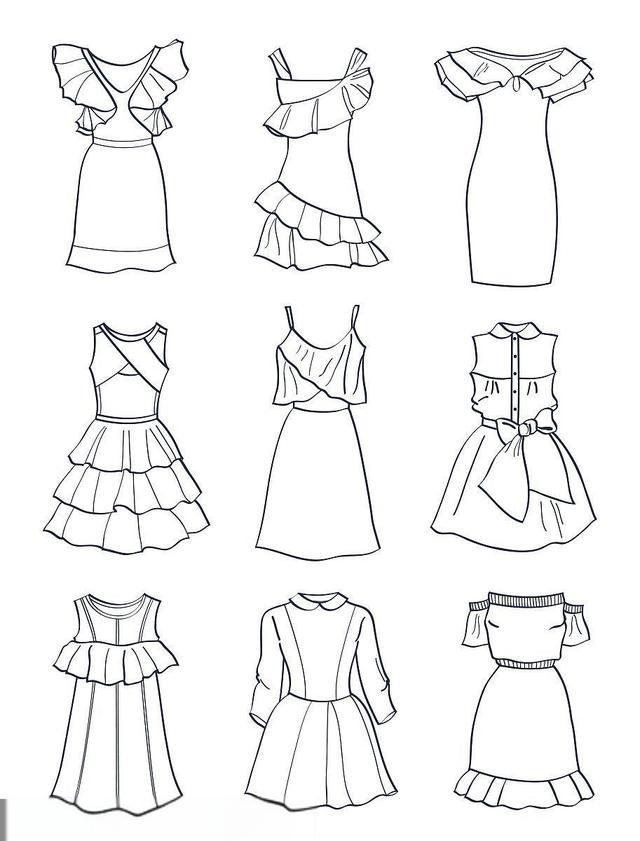 简笔画纸娃娃的衣服怎么画(图1)