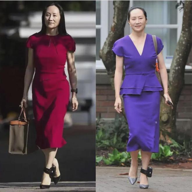 九游会J9：看孟晚舟的穿搭才明白：中老年女性不穿紧不穿花才更优雅高级(图2)