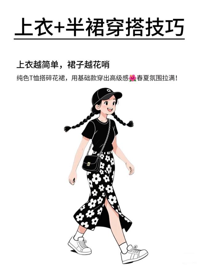 夏天穿半裙牢记6个搭配法则时髦显高、真洋气(图2)